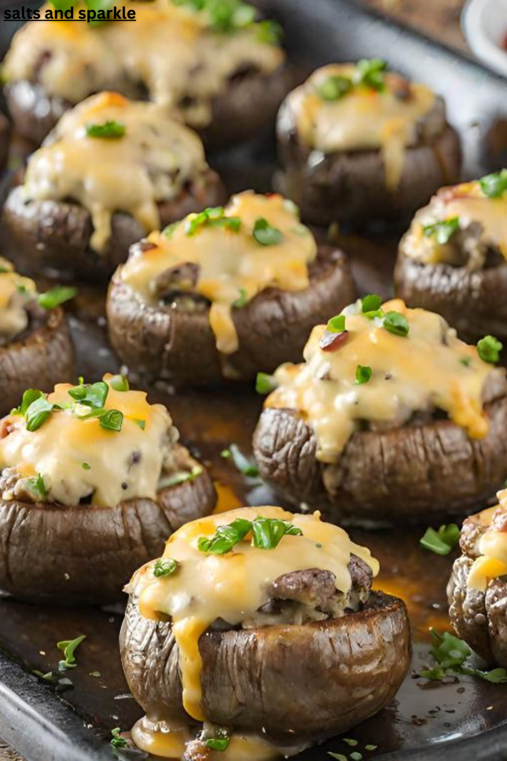 Cheeseburger Stuffed Mushrooms Recipe