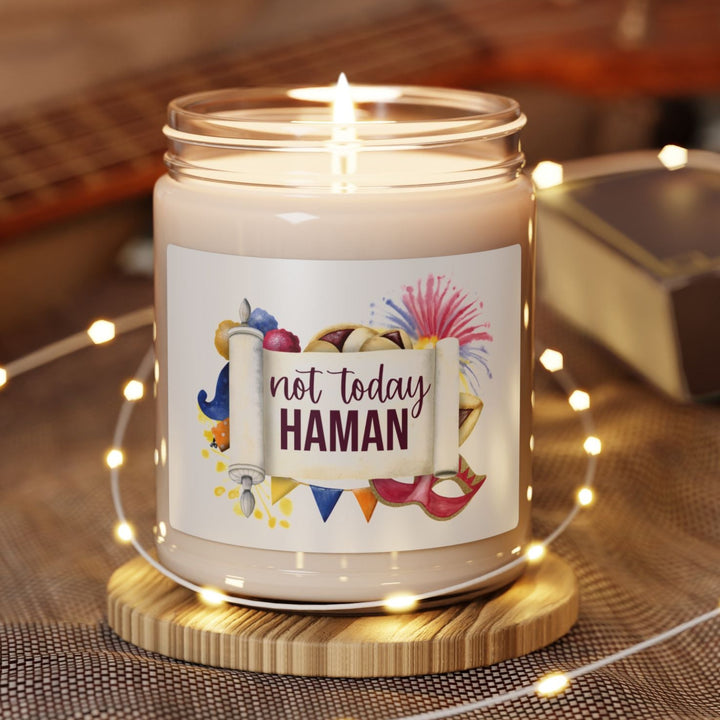 Not Today Haman 9 oz Scented Soy Candle For Purim-Rockaway Gypsea