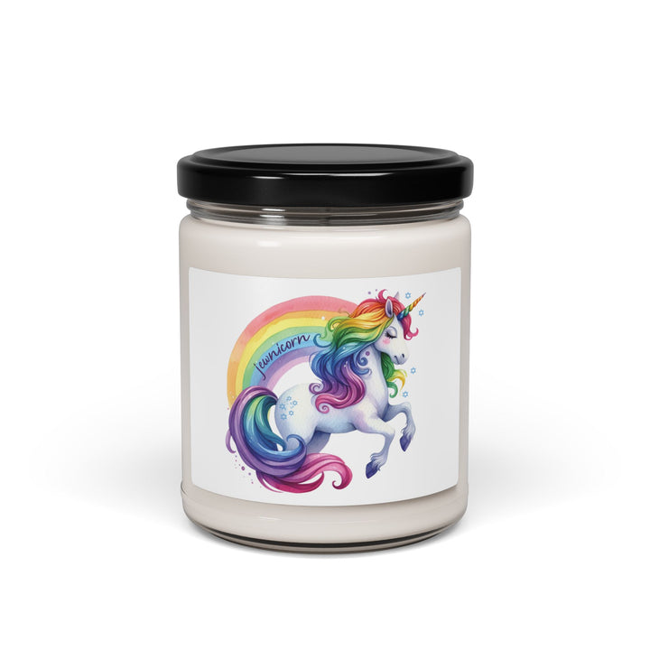 Jewnicorn Rainbow Unicorn 9 oz Scented Soy Candle-Rockaway Gypsea