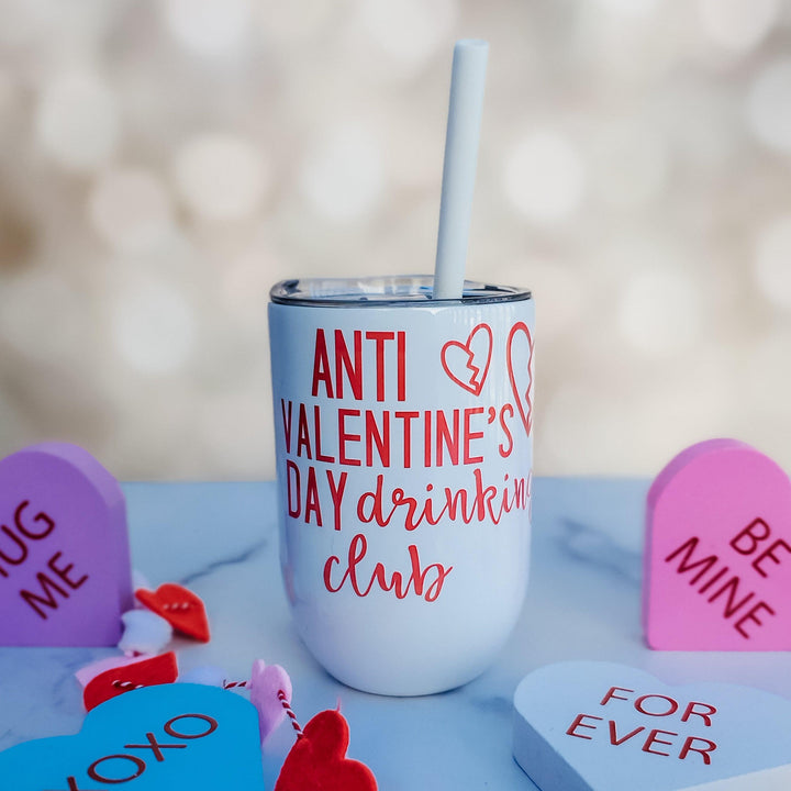 Anti Valentine's Day Wine Tumbler Salt and Sparkle