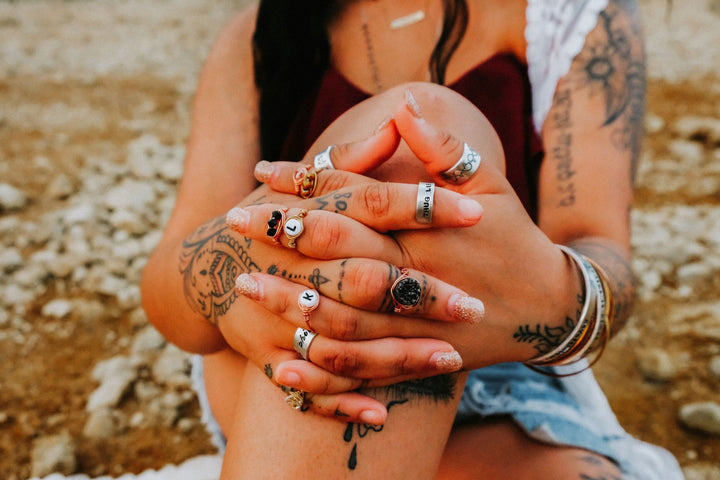 Middle Finger Heart Valentine's Day Ring Salt and Sparkle