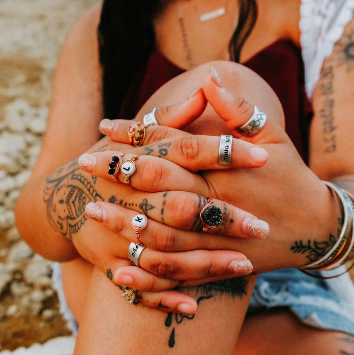 Middle Finger Mushroom Ring - F Off Funny Mushroom Silver Ring Salt and Sparkle