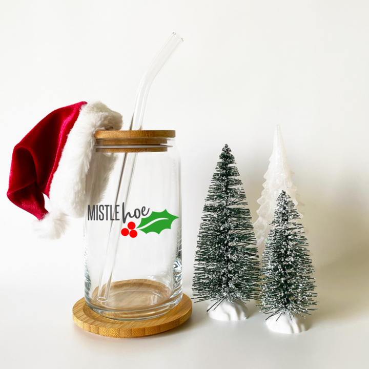 Mistlehoe Christmas Snowglobe Tumbler Salt and Sparkle