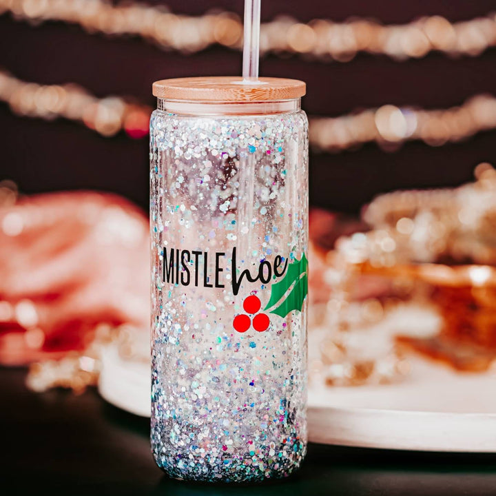 Mistlehoe Christmas Snowglobe Tumbler Salt and Sparkle