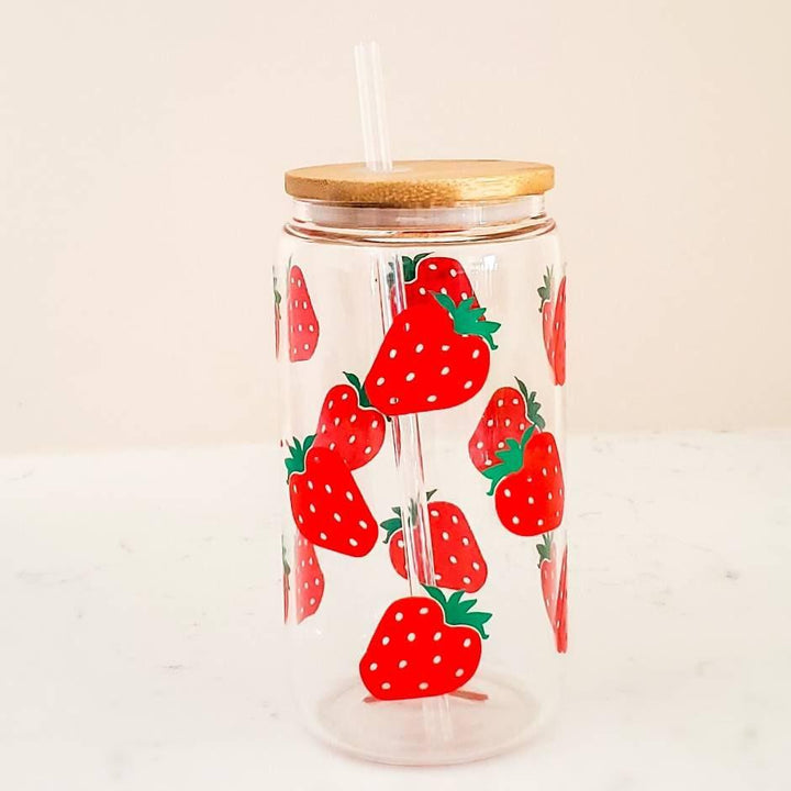 Summer Fruit Beer Can Glass Salt and Sparkle