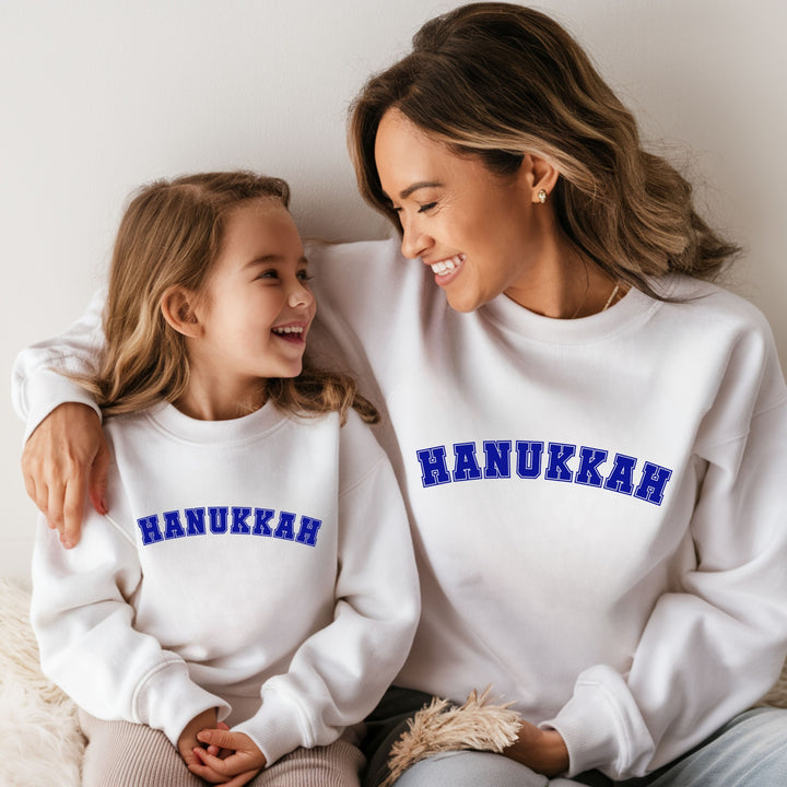 Hanukkah Kid's Crewneck Sweatshirt Salt and Sparkle