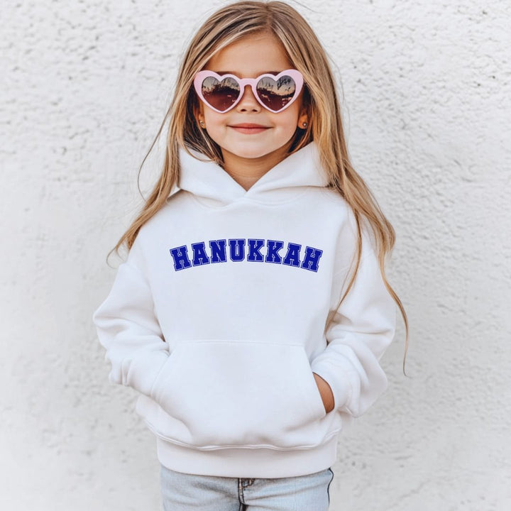 Hanukkah Kid's Heavy Blend Hoodie Sweatshirt Salt and Sparkle