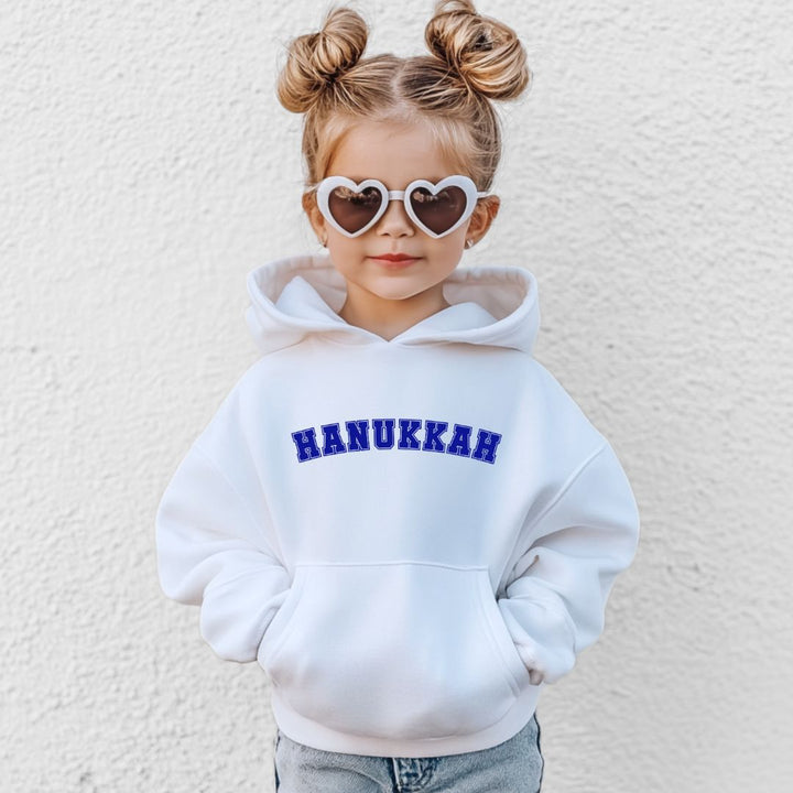 Hanukkah Kid's Heavy Blend Hoodie Sweatshirt Salt and Sparkle