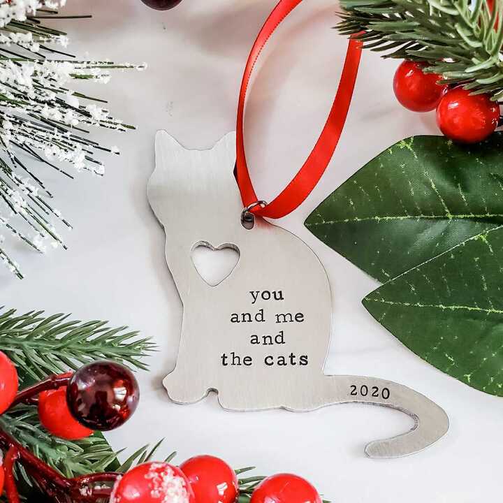 You and Me and the Cats Christmas Ornament Salt and Sparkle