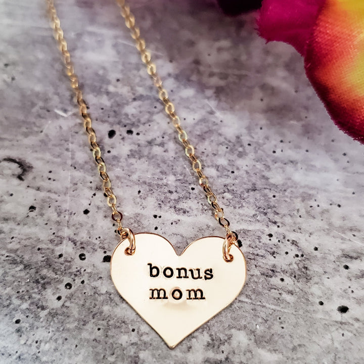 Bonus Mom Heart Necklace