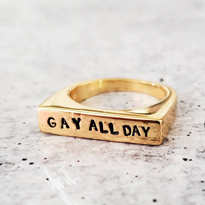 Gay All Day & Le Dollar Bean Ring Salt and Sparkle