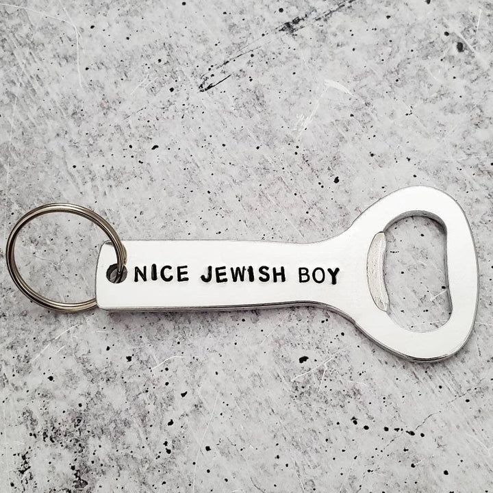 Nice Jewish Boy Bottle Opener | Jewish Pride Gift for Him Salt and Sparkle