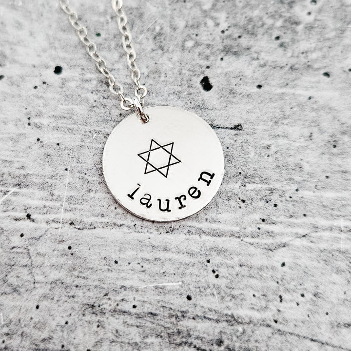 ASL ‘I Love You’ Hand-Stamped Necklace – A Subtle Jewish Statement | Jewish Pride Necklace, Valentine's Jewelry for Her, Israel Solidarity