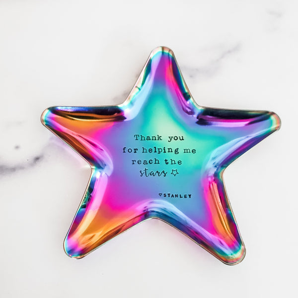 Teacher Appreciation Star Trinket Dish - Thank You Gift for Teacher from Child Salt and Sparkle