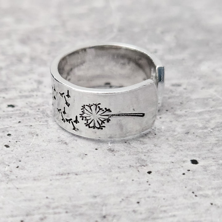 Dandelion Ring - Make a Wish Gift for Daughter Salt and Sparkle