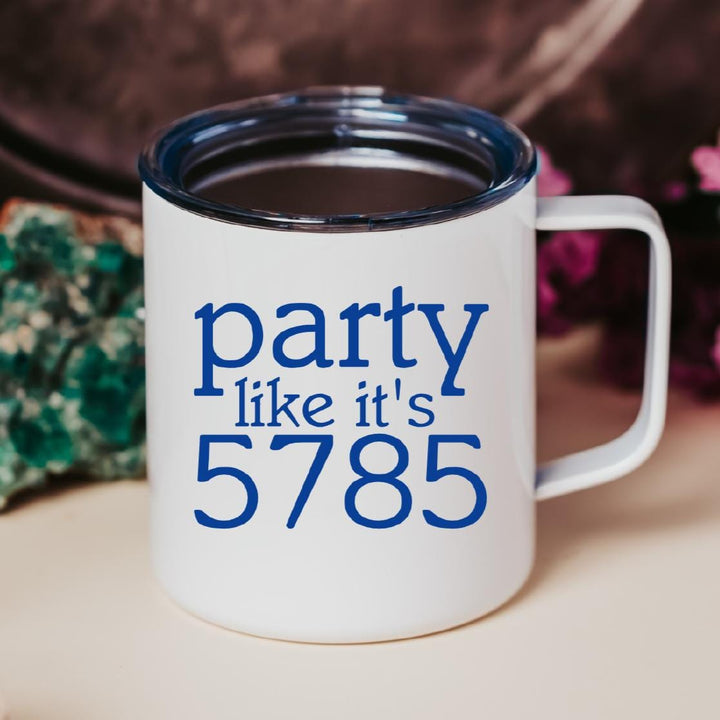 5785 Rosh Hashana Mug, Funny Jewish Coffee Cup for Shabbat, Jewish Humor Holiday Gift for Work, Jewish Decor for High Holidays Salt and Sparkle