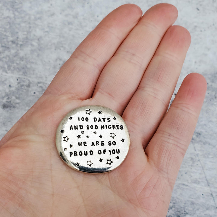 Sobriety Token - Sober Milestone Gift for Husband, Sobriety Trinket for Minimalist Man, Custom Recovery Charm for her, Gift for Sober Friend