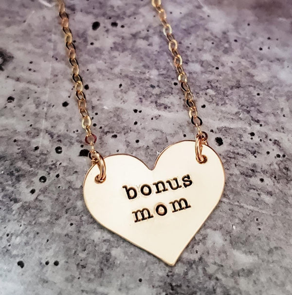 Bonus Mom Heart Necklace