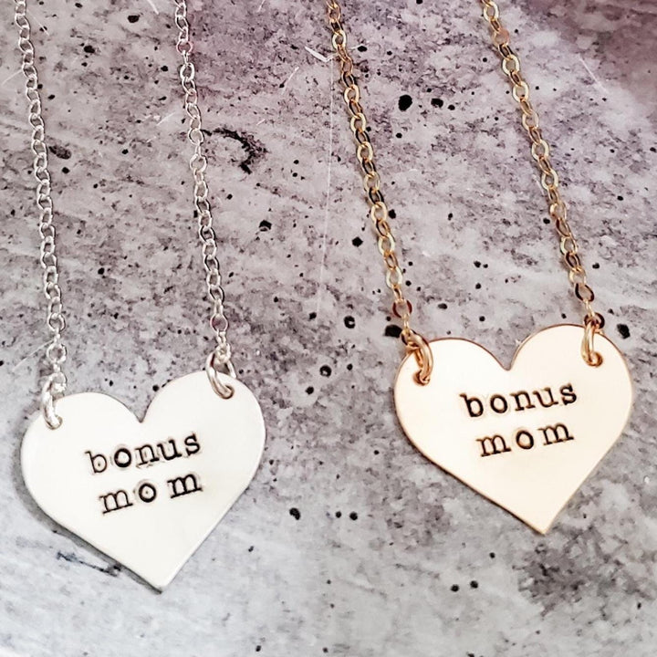 Bonus Mom Heart Necklace