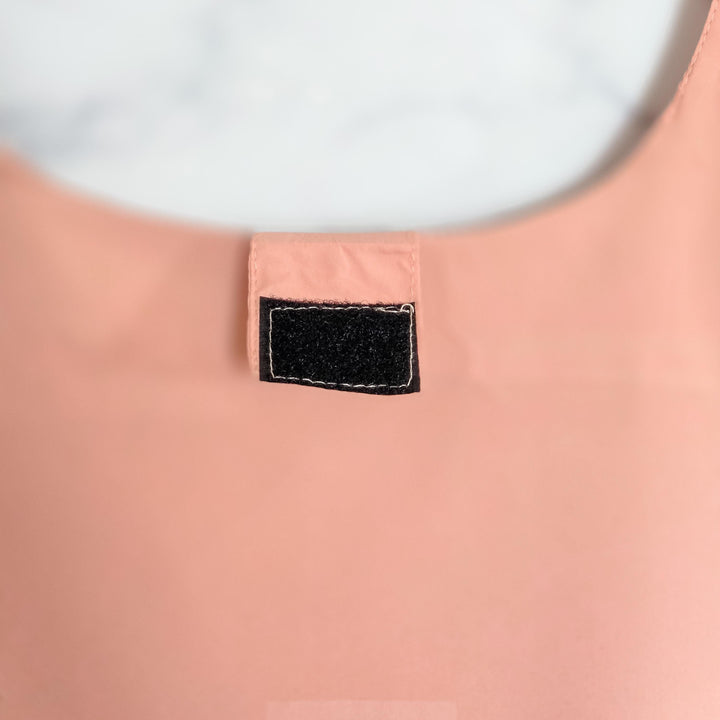 Foldable Summer Travel Bag -  I Forgot a Beach Bag Tote in Blush or Blue, Nylon Grocery Bag for Summer Vacation, Funny Emergency Tote Bag Salt and Sparkle