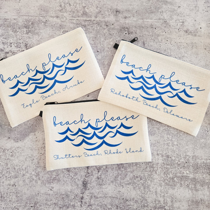 Beach Please Make-up Bag Salt and Sparkle
