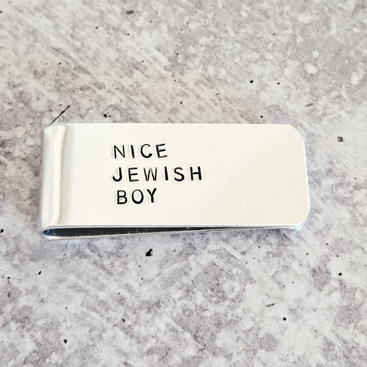 Nice Jewish Boy Money Clip Salt and Sparkle