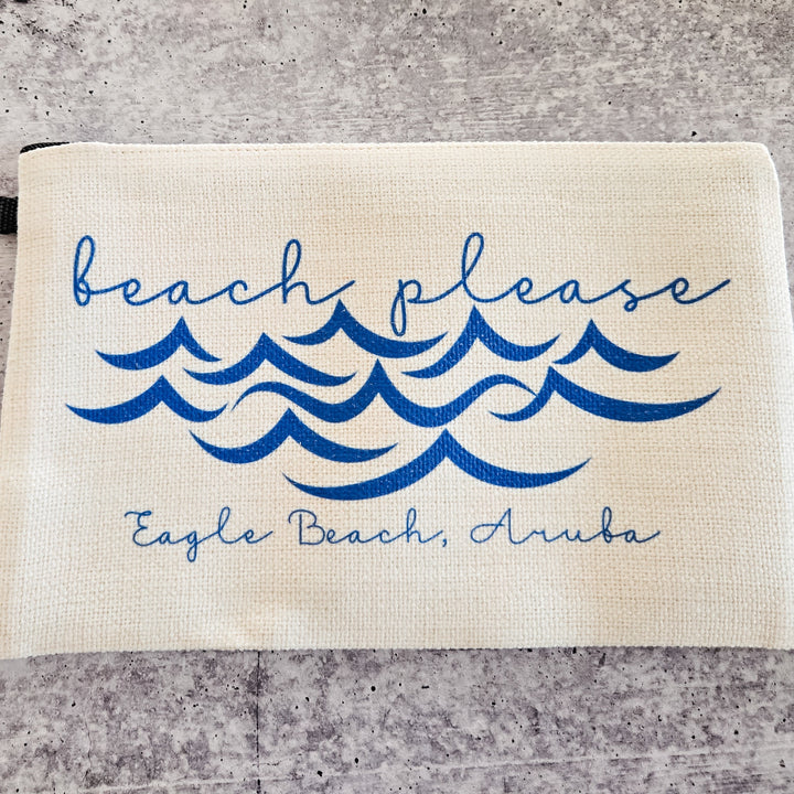Beach Please Make-up Bag Salt and Sparkle