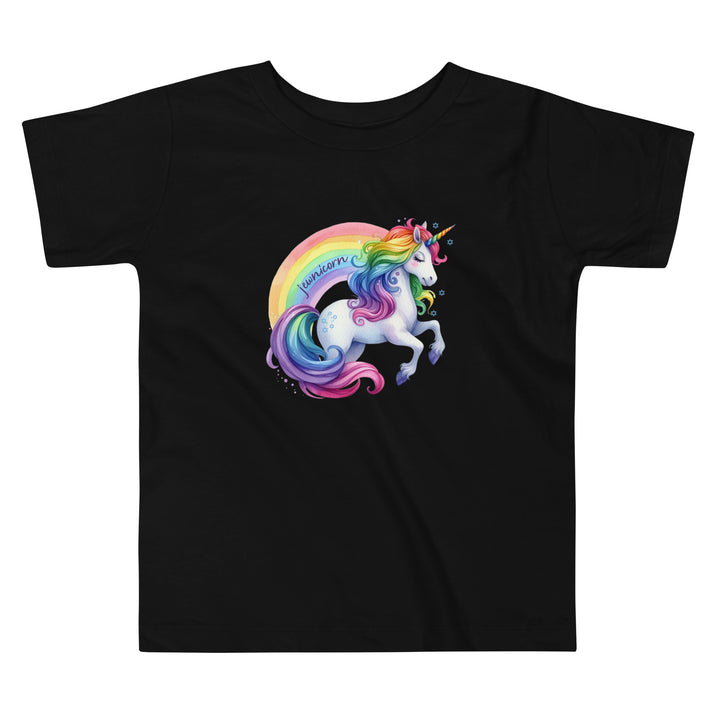 Jewnicorn Rainbow Toddler Short Sleeve Tee Salt and Sparkle