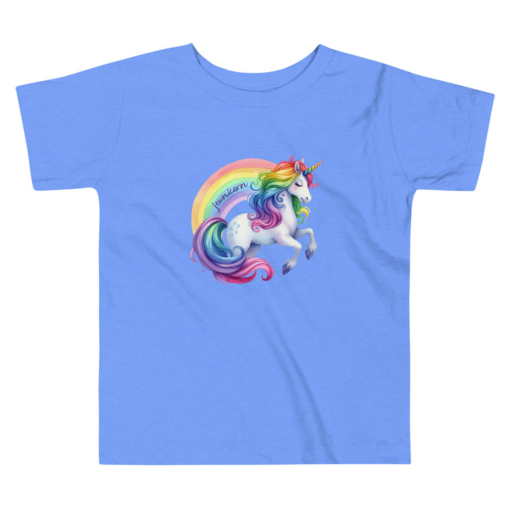 Jewnicorn Rainbow Toddler Short Sleeve Tee Salt and Sparkle