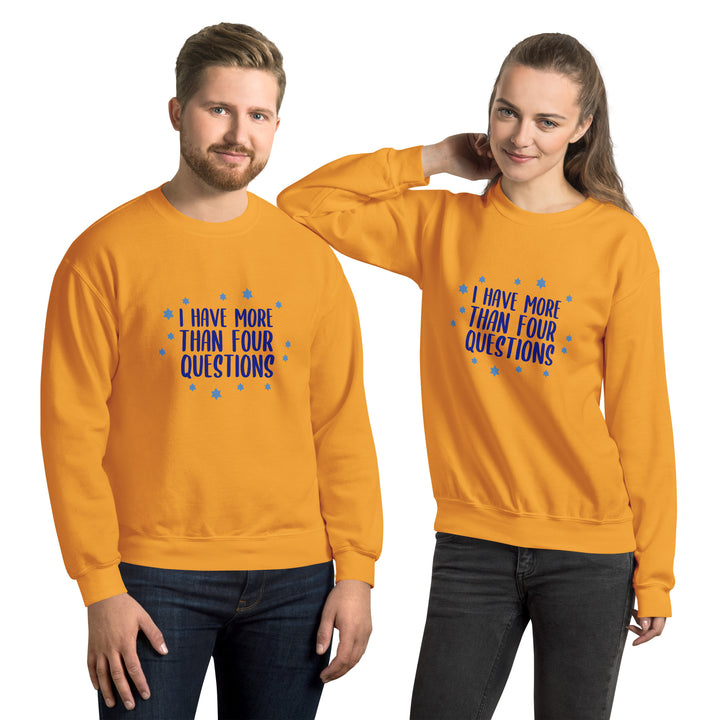 I Have More than Four Questions Unisex Passover Sweatshirt Salt and Sparkle