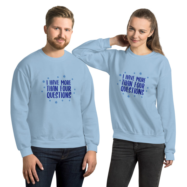 I Have More than Four Questions Unisex Passover Sweatshirt Salt and Sparkle