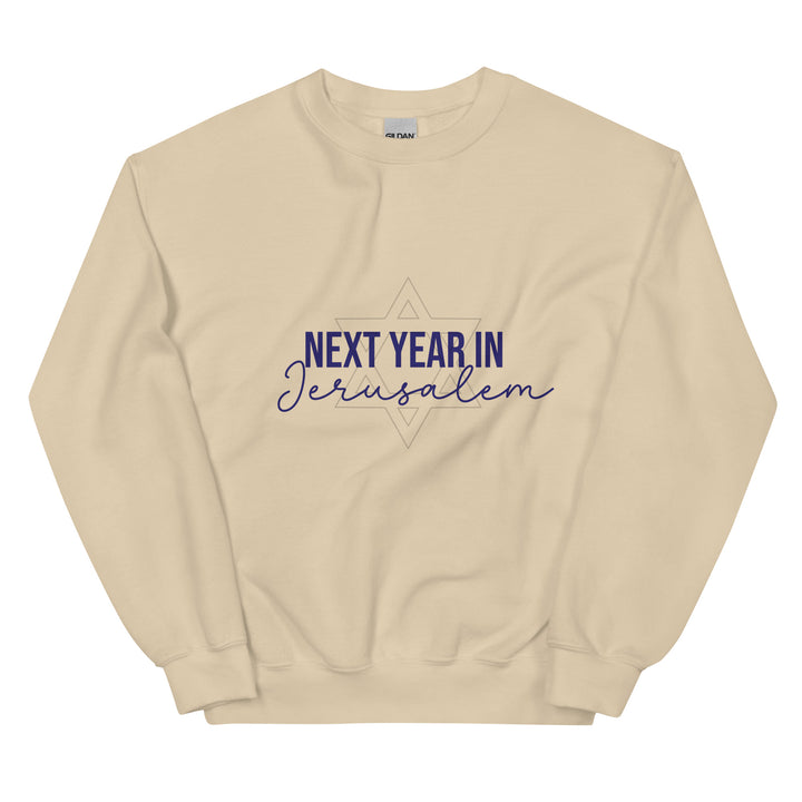 Next Year in Jerusalem Roundneck Sweatshirt Salt and Sparkle