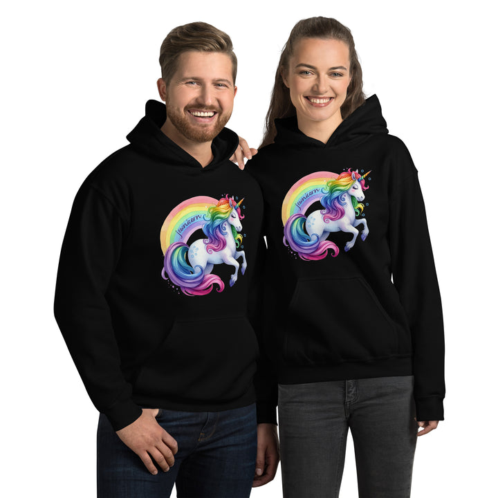 Jewnicorn Rainbow Unicorn Gender Neutral Hooded Sweatshirt Salt and Sparkle