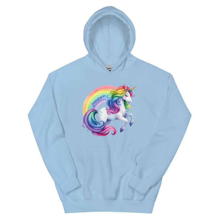 Jewnicorn Rainbow Unicorn Gender Neutral Hooded Sweatshirt Salt and Sparkle