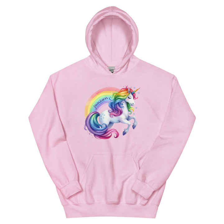 Jewnicorn Rainbow Unicorn Gender Neutral Hooded Sweatshirt Salt and Sparkle