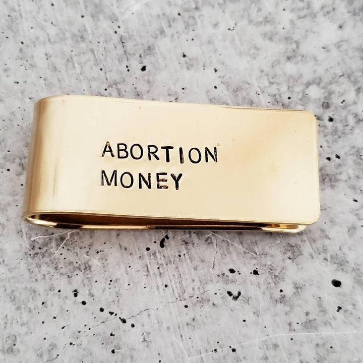 ABORTION MONEY Money Clip Salt and Sparkle