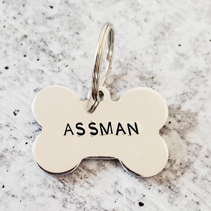 ASSMAN Bone-Shaped Pet Tag Salt and Sparkle