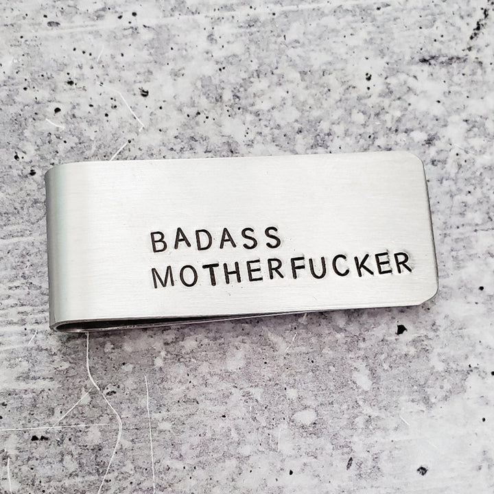 BAD MOTHERFUCKER Money Clip Salt and Sparkle