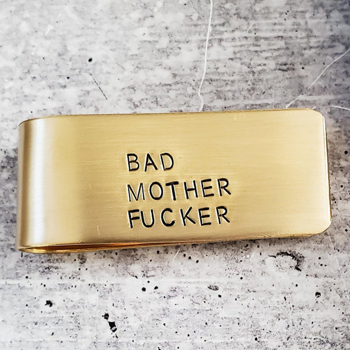 BAD MOTHERFUCKER Money Clip Salt and Sparkle