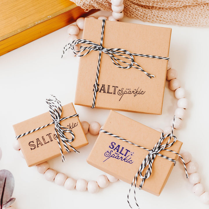 BADASS Hand Stamped Bar Necklace Salt and Sparkle