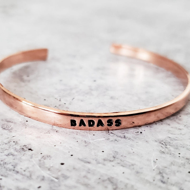 BADASS Skinny Cuff Bracelet Salt and Sparkle