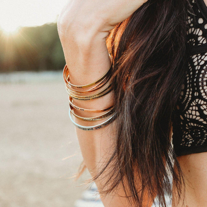 BEACH BABE Skinny Cuff Bracelet Salt and Sparkle