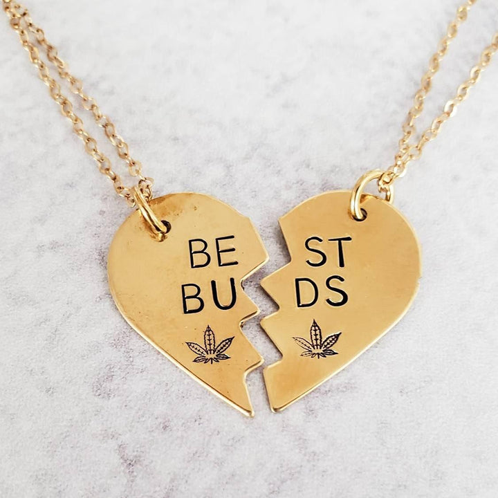 BEST BUDS 420 Broken Heart Necklace Salt and Sparkle