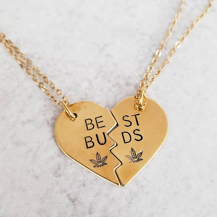 BEST BUDS 420 Broken Heart Necklace Salt and Sparkle