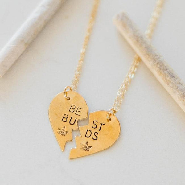 BEST BUDS 420 Broken Heart Necklace Salt and Sparkle