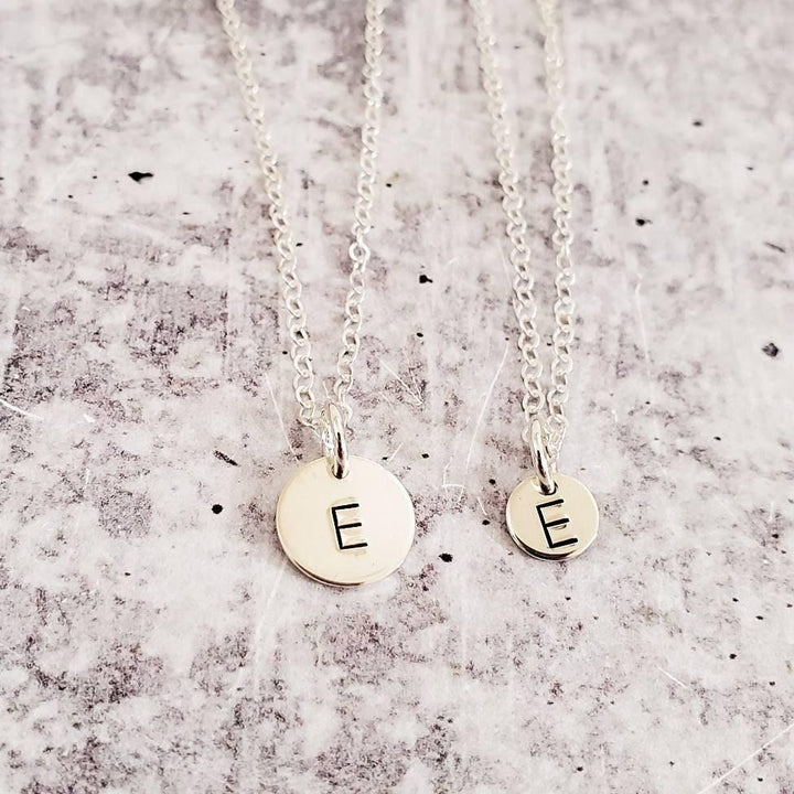 Block Letter Initial Necklace Salt and Sparkle