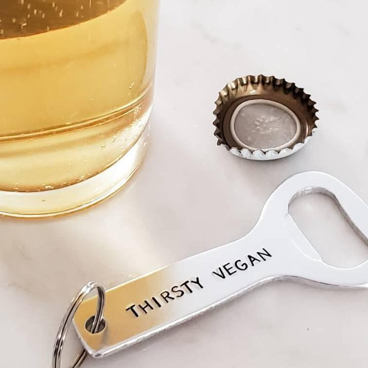 CHEERS FOR VEGAN BEERS Beer Bottle Opener Salt and Sparkle