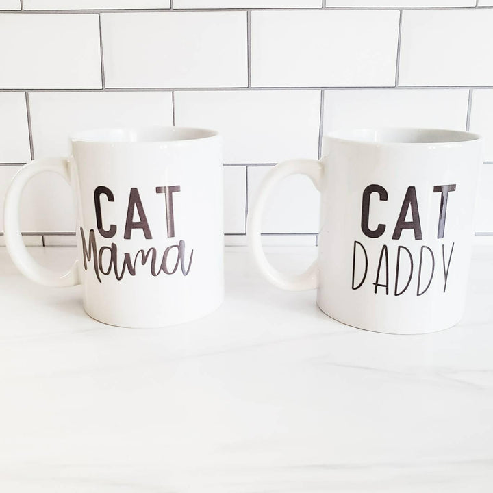 Cat Daddy and Cat Mama Coffee and Tea Mug Salt and Sparkle