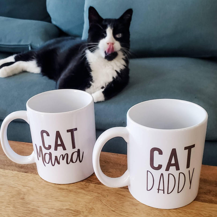 Cat Daddy and Cat Mama Coffee and Tea Mug Salt and Sparkle