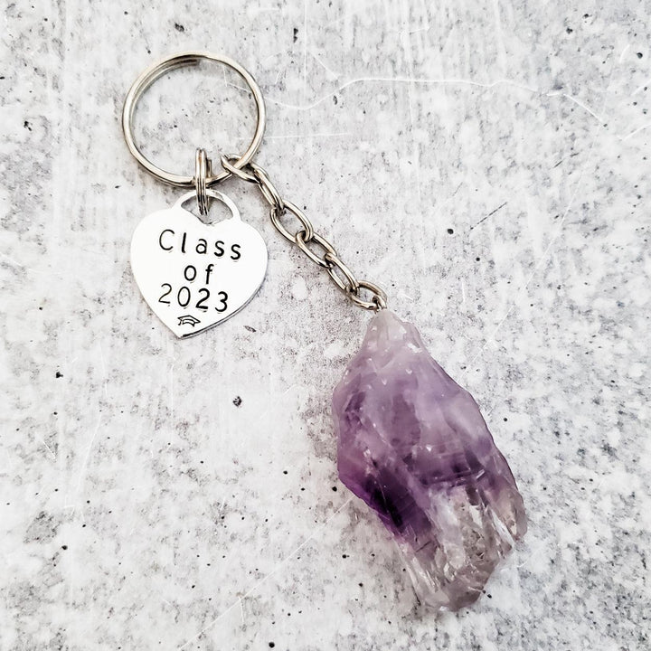 Class of 2023 Personalized Crystal Keychain Salt and Sparkle